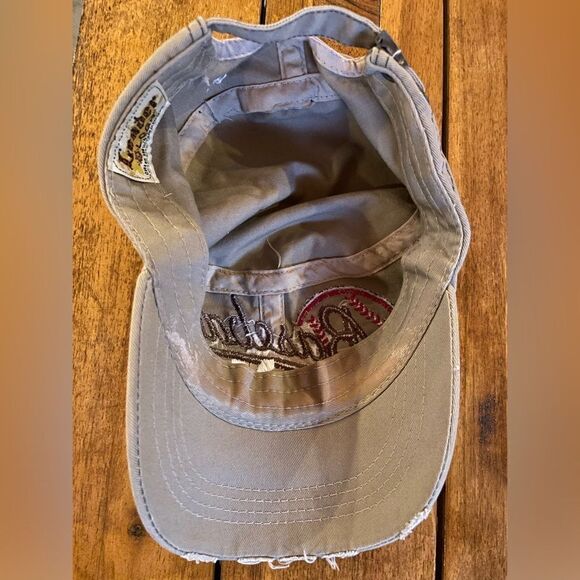 Baseball Mom Distressed / Bling Brown Women’s Hat OS - Picture 3 of 5